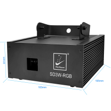Big Dipper 3W Full Color Animation Laser Light Pure LD Disco Bar Performance Stage Laser Professional Lighting