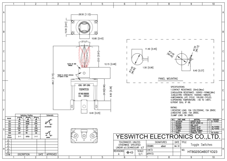 HT802SG4B3T1D23 Drawing