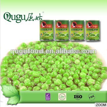 Qugu canned green peas in brine