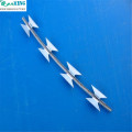 hot dippedGalvanized double strand Razor blade barbed wire