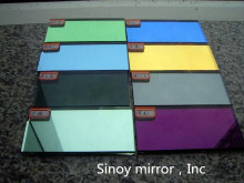 4mm color tinted mirror glass, colored mirror for decorative mirror wall