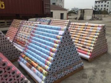 Printed clear plastic tablecloth rolls