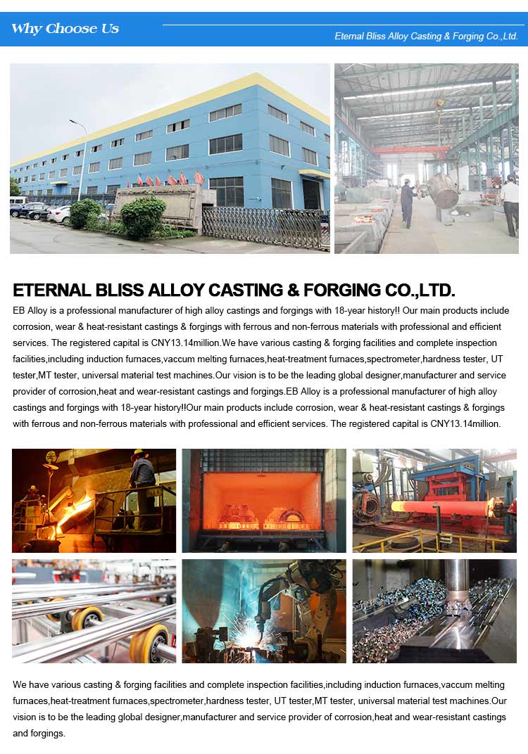 Packed Fully Machined ASTM A494 CZ100 Centrifugal Casting Ring EB13046