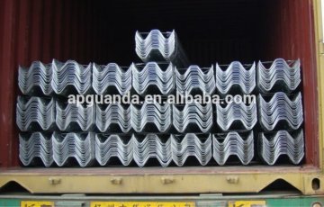 Galvanized steel guardrail , Galvanised steel guardrail, steel guardrail