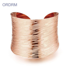 Womens Rose Gold Jewelry Big Cuff Bangle Bracelets