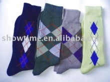 wool men's tube stock socks
