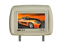 Tft Lcd Screen Car Headrest Monitors Dual Ir And Multi - Language