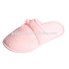 OEM/ODM logo woman slipper soft sole cotton slipper