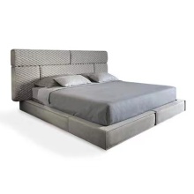 modern italian latest double bed designer furniture set