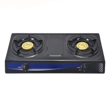  Cheap Price 2 Burner Stainless Steel Table Gas Stove for Kitchen Appliance and Cooking 