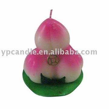 Buddhism peach candles