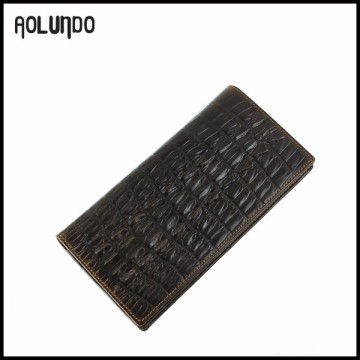 Mens 2016 fashion long high qulity alligator genuine leather vintage wallets