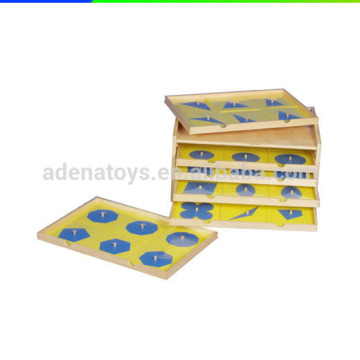 Tiger Montessori Materials: Geometric Cabinet Sensorial Teaching Aids