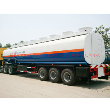 3 axles Fuel Tanker Trailers 43000Liters Tank capacity Trailer