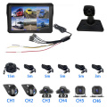 10.1 inch 6 channel voertuigmonitor System Ondersteuning 2.5D Touch/H.265 Compressie SA-KC60TP