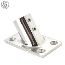Marine 316 Stainless Steel 45 Degree Square Base Rail Boat USD by Ship