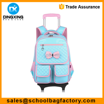 Trolley School bag for girls wheeled school bag Kids trolley bag
