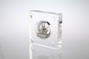 Simple Crystal Desk Clock Decoration Glass Clock