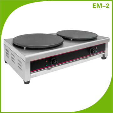 Automatic electric double crepes maker machine for sale EM-2