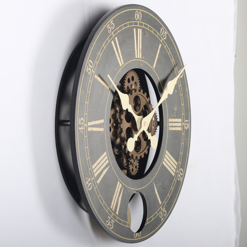 16 Inches Classic Gear Pendulum Wall Clock