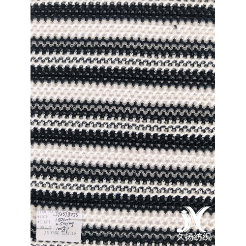 Tissu de tricot Jacquard à deux tons en polyester