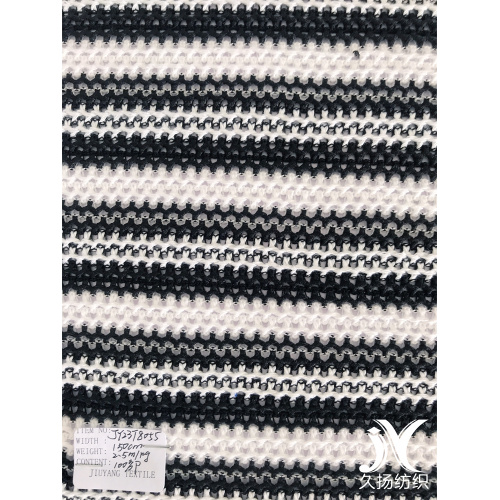 Poliéster Two Tone Stripe Jacquard Knitting Fabric