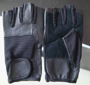 Half Finger Pig Skin Weight Lifting Glove