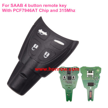 Saab 9-3 key saab remote key With PCF7946AT Chip 315Mhz