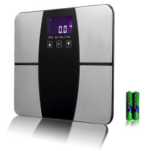 180Kg Black Frame Electronic BMI Balance Scale with Body Fat Analysis