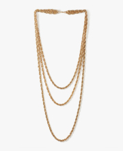 Simple multi-layer 18k gold necklace chains bulk