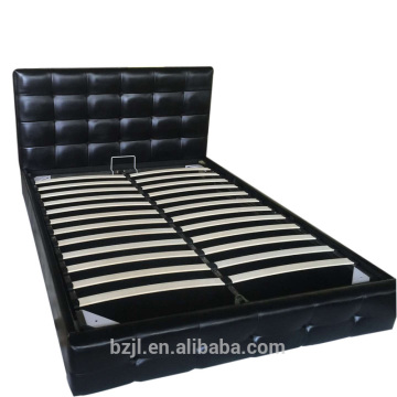 Modern Gas Lift Bed Frame storage bed queen size pu bed frame with air lift
