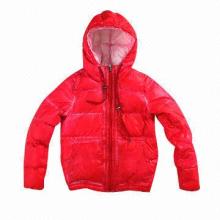 Lady's Garment Dyed Down Jacket with Hood