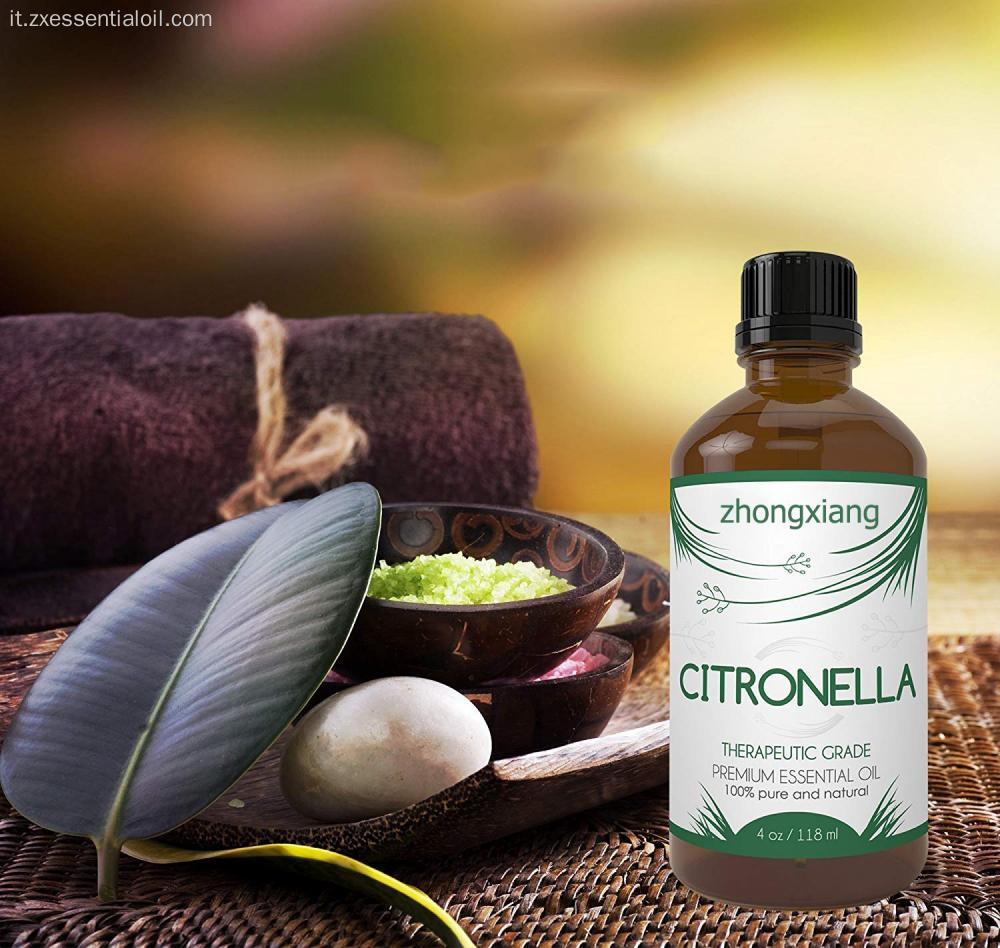 Olio alla rinfusa all&#39;ingrosso all&#39;olio di citronella organico