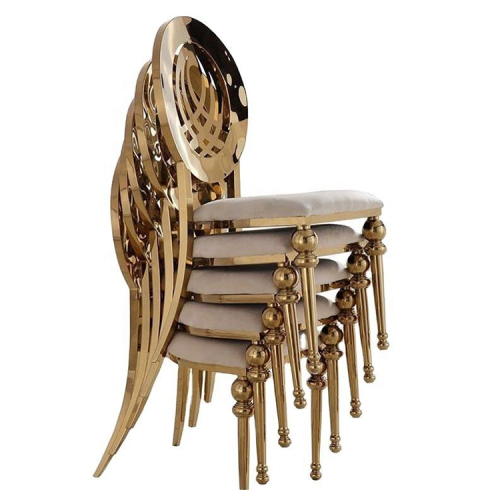 Dostosowanie ślubne krzesło do jadalni ze stali nierdzewnej