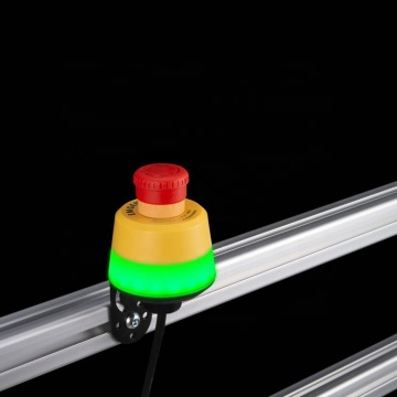 Illuminated Emergency Stop Power Button 80mm 12-30V with M12 QD