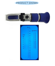 Refractometer Honey Tester: 58-90% Brix, 38-43 Baume, 12-27% Water, Pure Aluminum