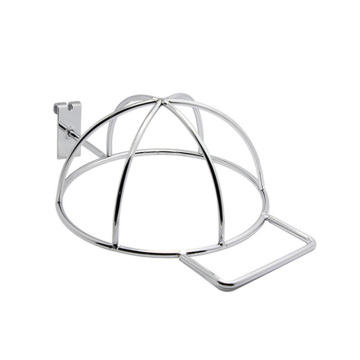 Metal Chrome Hat Rack for Slatwall Storage