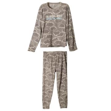 Womens Set Long Sleeve Sleepwear Print  Nightwear Soft  Lounge Sets