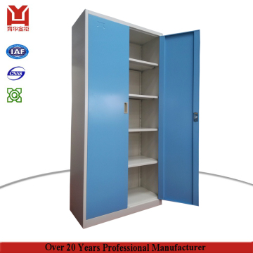 5 Layers adjustable shelves inside blue document storage locker