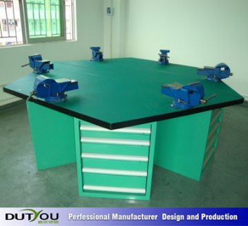 Six Side Vise Workbench, Cabinet Work Table