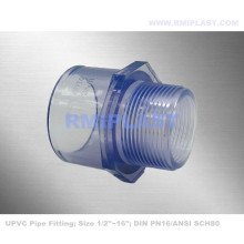 واضح محول الذكور PVC ANSI