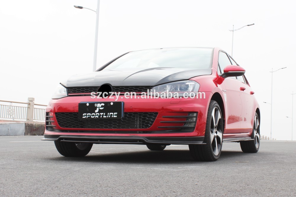 MK7 Carbon Front Bumper Lip for VW GOLF7 GTI R Sport 14UP