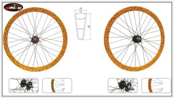MINGTAI MTSCB43 Fixed gear wheels, bicycle wheel fixie, bicycle disc wheel