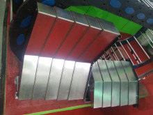 steel accordion telescopic slideway cover for machine tool