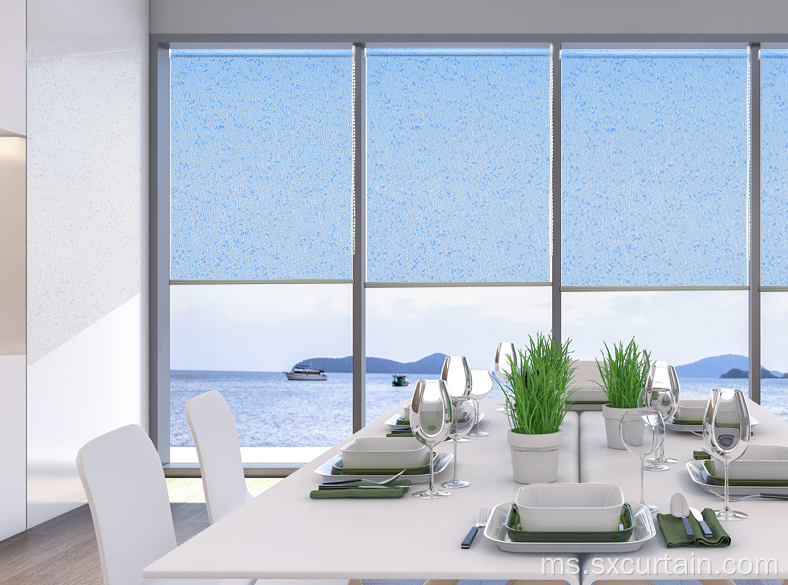 Tirai Roller Blind Dicelup Shade Jacquard