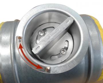 HVAC exhaust duct damper