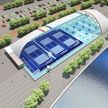 Air Supported Structure Multi Sports Dome Warehouse