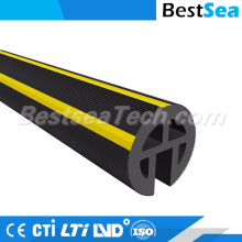 Corner protector PVC, yellow rubber edge protection strip