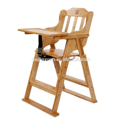 Eco-friendly Bamboo Adjustable Foldable Baby Chair