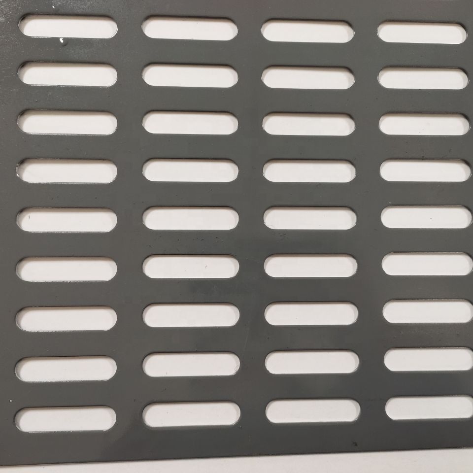 0.8mm Thickness Low Carbon Steel perforated metal mesh sheet punched steel mesh sheet 5mm Hole